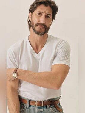 Buck Mason Cotton V Neck Tee Shirt USA M